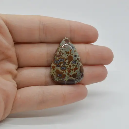 Cabochon Jasp Asteroid 32x23x6mm C47