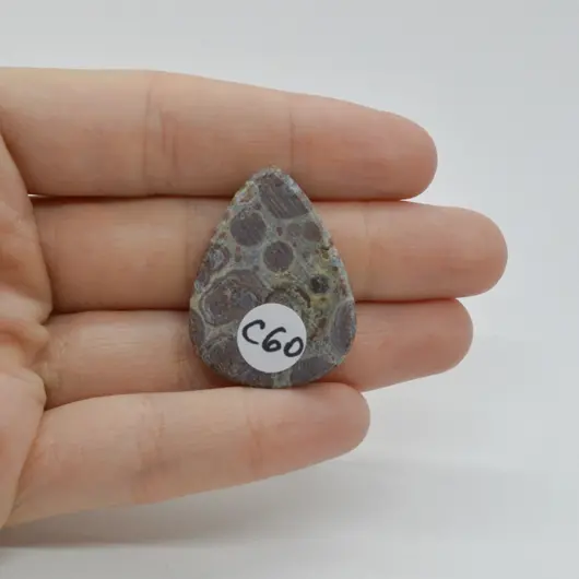 Cabochon Jasp Asteroid 32x24x5mm C60, imagine 2
