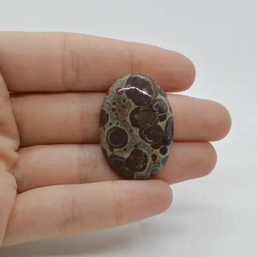 Cabochon Jasp Asteroid 33x23x6mm C24