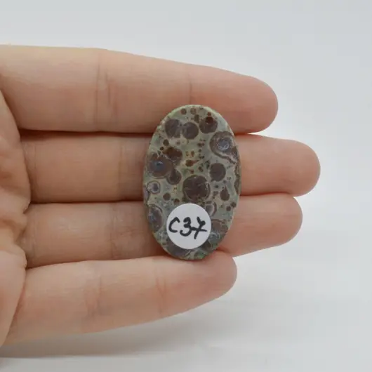 Cabochon Jasp Asteroid 34x22x6mm C37, imagine 2