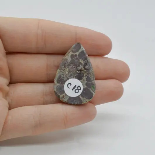 Cabochon Jasp Asteroid 34x22x7mm C18, imagine 2