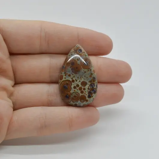 Cabochon Jasp Asteroid 35x21x6mm C59