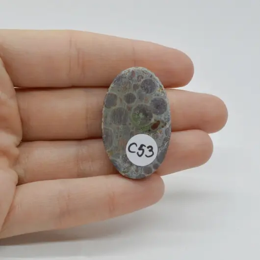 Cabochon Jasp Asteroid 36x22x6mm C53, imagine 2