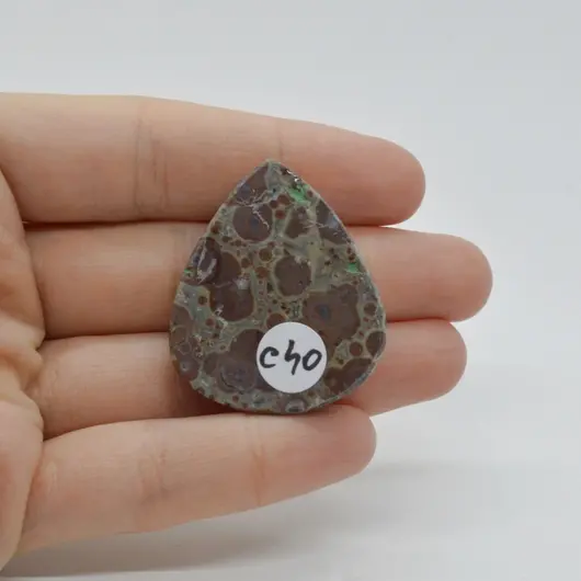 Cabochon Jasp Asteroid 37x31x7mm C40, imagine 2
