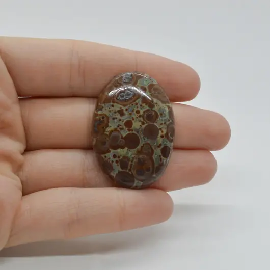 Cabochon Jasp Asteroid 38x26x7mm C52