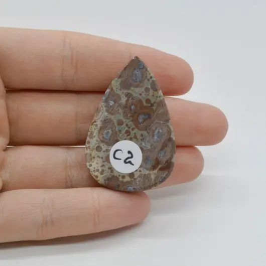 Cabochon Jasp Asteroid 41x28x7mm C2, imagine 2