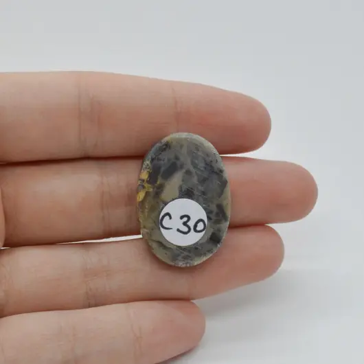 Cabochon Jasp Cawanit 28x20x5mm C30, imagine 2