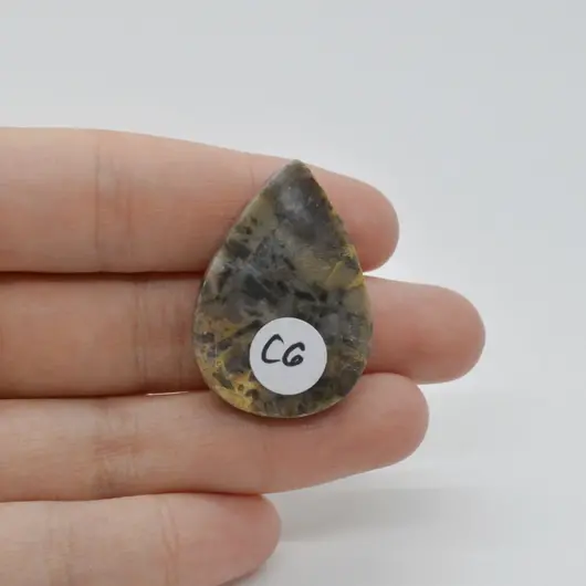 Cabochon Jasp Cawanit 34x24x5mm C6, imagine 2