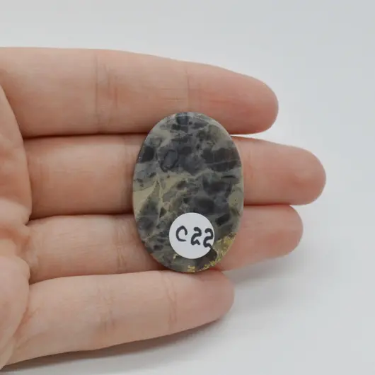 Cabochon Jasp Cawanit 35x24x4mm C22, imagine 2