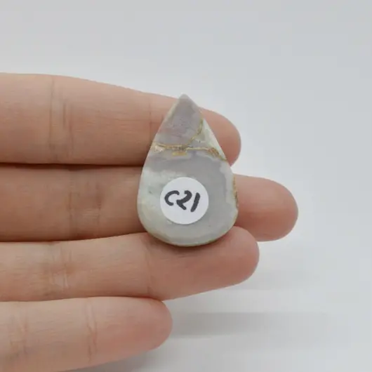 Cabochon Jasp Cobra 32x21x7mm C21, imagine 2