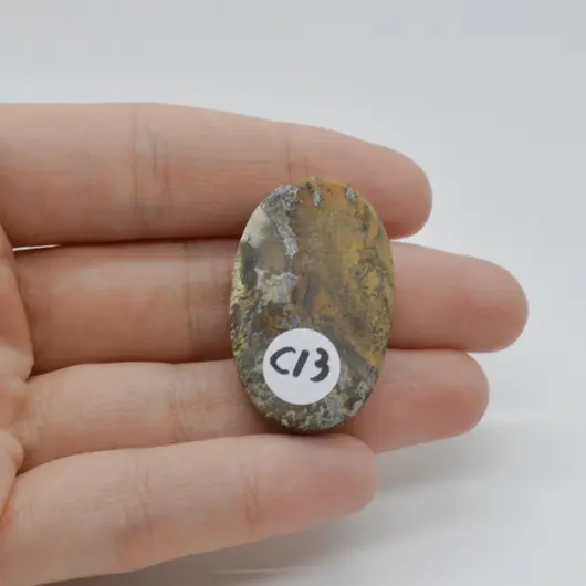Cabochon Jasp Cobra 35x21x8mm C13, imagine 2