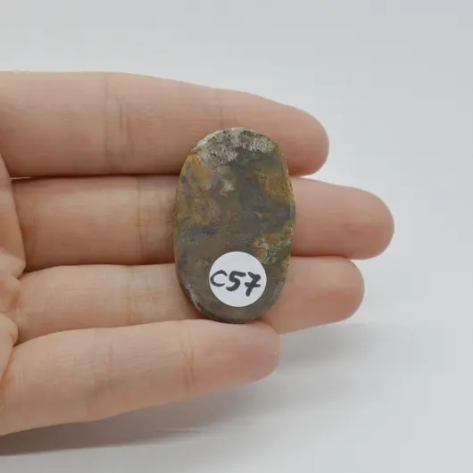 Cabochon Jasp Cobra 36x21x5mm C57, imagine 2