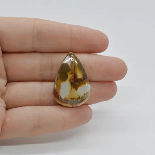 Cabochon Jasp Coffee 30x21x8mm C19