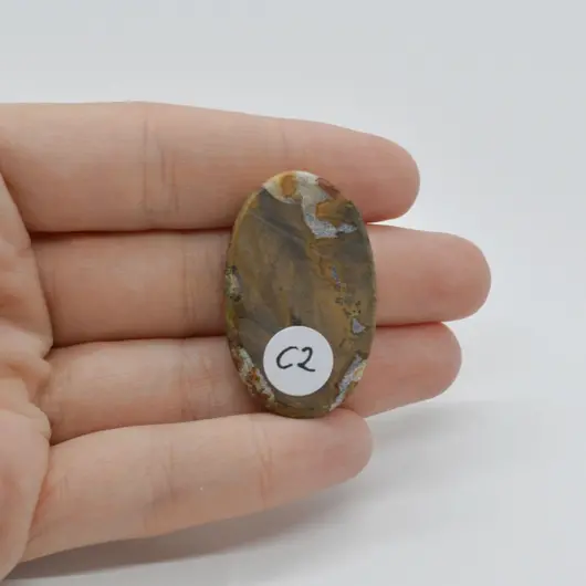 Cabochon Jasp Coffee 36x27x7mm C2, imagine 2