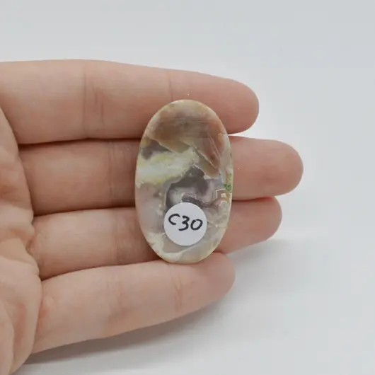 Cabochon Jasp Coffee 38x23x7mm C30, imagine 2