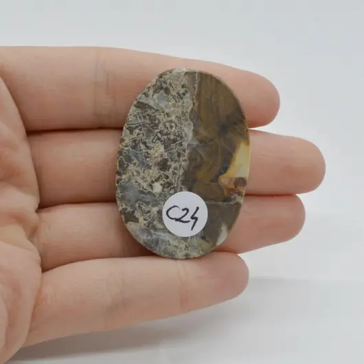 Cabochon Jasp Coffee 42x29x7mm C24, imagine 2