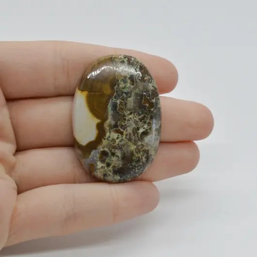 Cabochon Jasp Coffee 42x29x7mm C24