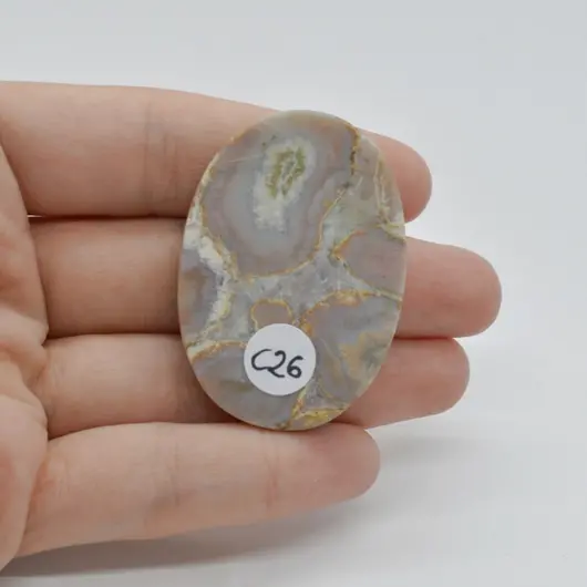 Cabochon Jasp Coffee 45x32x7mm C26, imagine 2