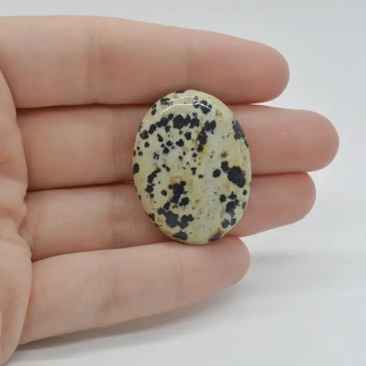 Cabochon Jasp Dalmatian 33x25x6mm C70