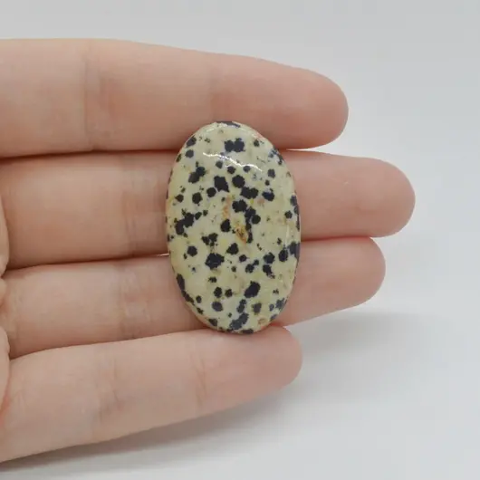 Cabochon Jasp Dalmatian 34x22x6mm C97