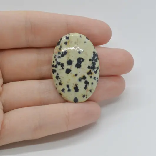 Cabochon Jasp Dalmatian 35x24x5mm C16