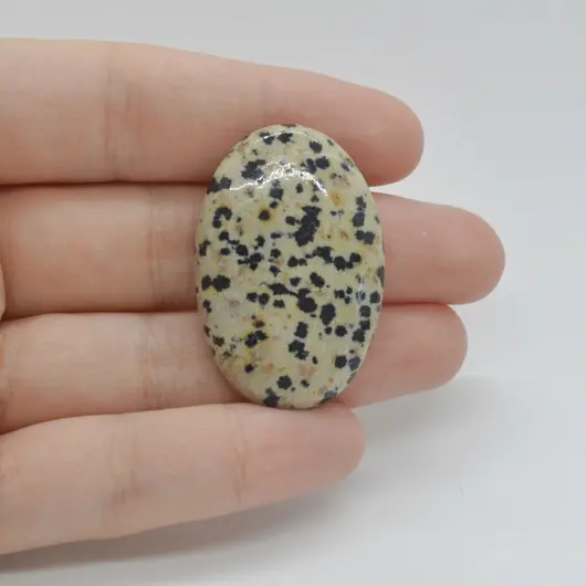 Cabochon Jasp Dalmatian 37x25x6mm C93