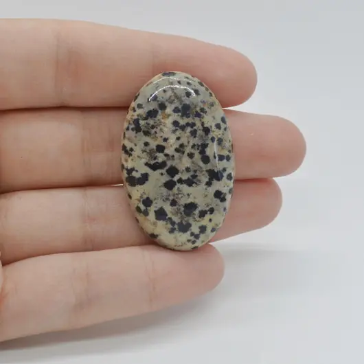 Cabochon Jasp Dalmatian 38x24x7mm C55