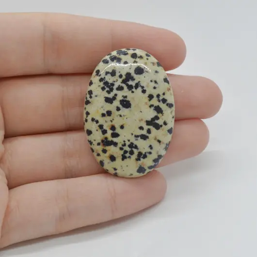Cabochon Jasp Dalmatian 38x27x6mm C105
