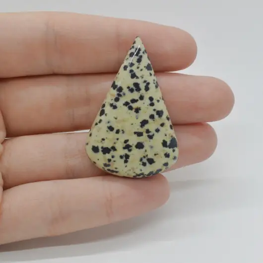 Cabochon Jasp Dalmatian 40x27x7mm C30
