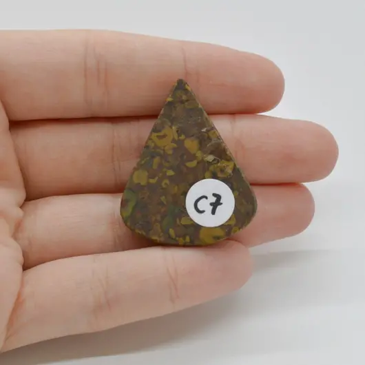 Cabochon Jasp Fruity 35x28x6mm C7, imagine 2
