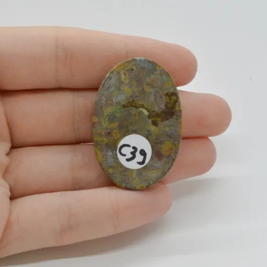 Cabochon Jasp Fruity 39x26x6mm C39, imagine 2