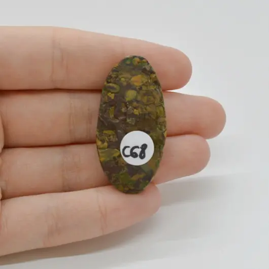 Cabochon Jasp Fruity 40x20x6mm C68, imagine 2