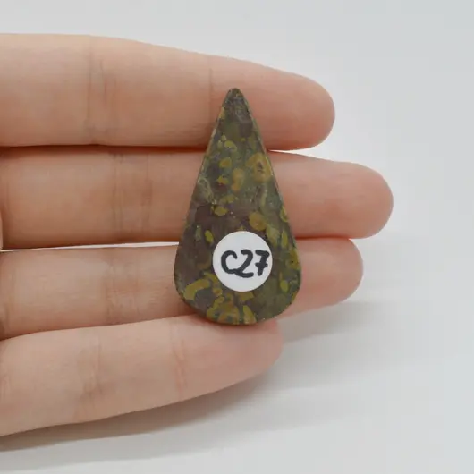 Cabochon Jasp Fruity 40x21x6mm C27, imagine 2