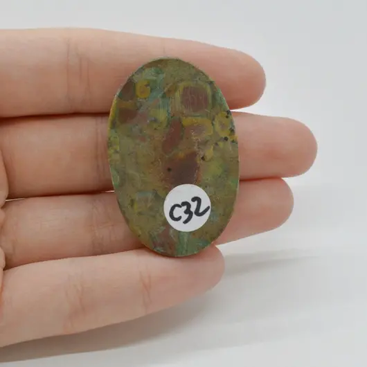 Cabochon Jasp Fruity 42x28x6mm C32, imagine 2