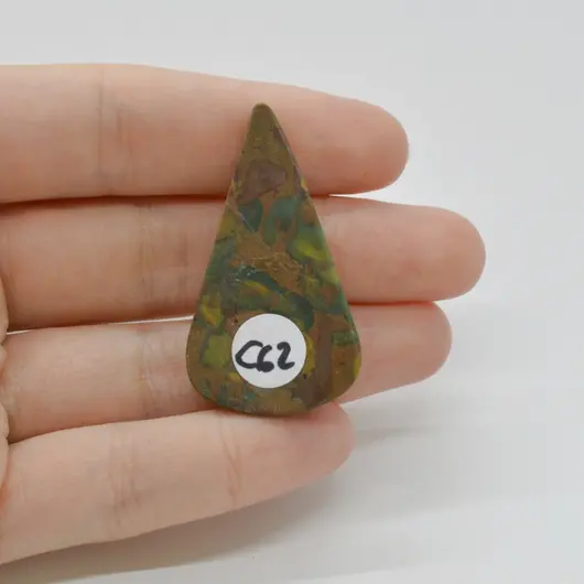 Cabochon Jasp Fruity 43x24x5mm C62, imagine 2