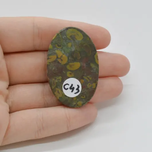 Cabochon Jasp Fruity 43x28x6mm C43, imagine 2