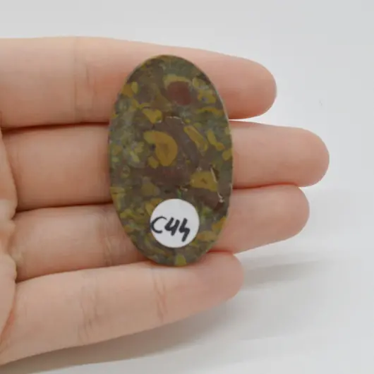 Cabochon Jasp Fruity 44x26x6mm C44, imagine 2