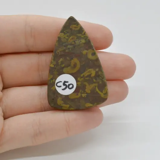 Cabochon Jasp Fruity 45x29x6mm C50, imagine 2