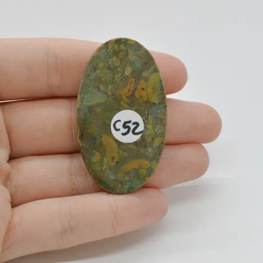 Cabochon Jasp Fruity 47x27x6mm C52, imagine 2