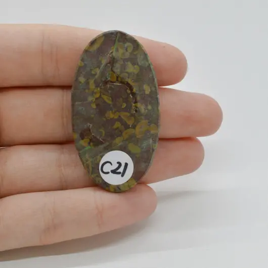 Cabochon Jasp Fruity 48x26x5mm C21, imagine 2