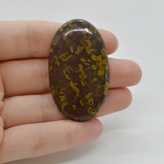 Cabochon Jasp Fruity 49x29x6mm C30