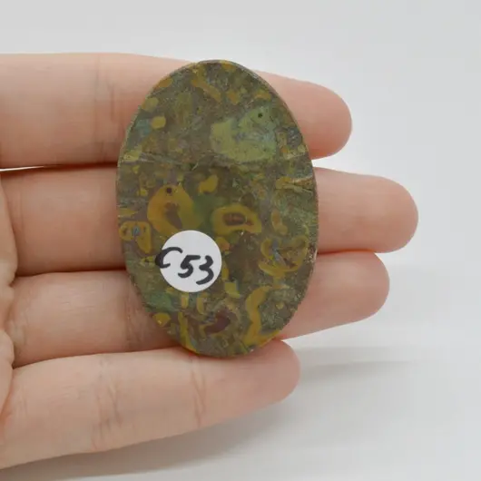 Cabochon Jasp Fruity 49x33x5mm C53, imagine 2