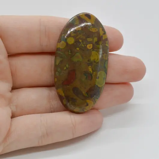 Cabochon Jasp Fruity 50x27x6mm C3