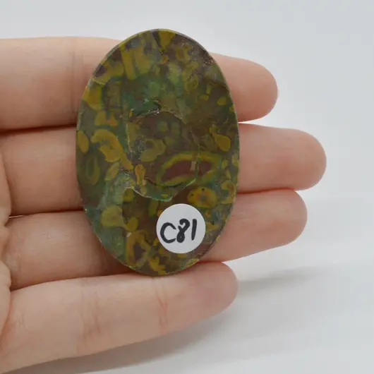 Cabochon Jasp Fruity 50x34x5mm C81, imagine 2