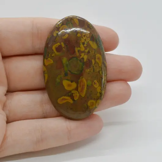 Cabochon Jasp Fruity 51x31x6mm C15