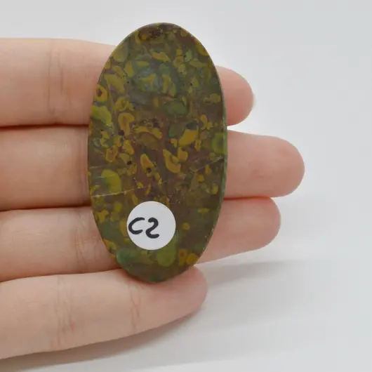 Cabochon Jasp Fruity 54x29x5mm C2, imagine 2