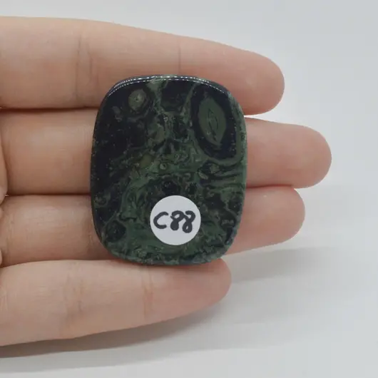 Cabochon Jasp Kambaba 39x32x5mm C88, imagine 2