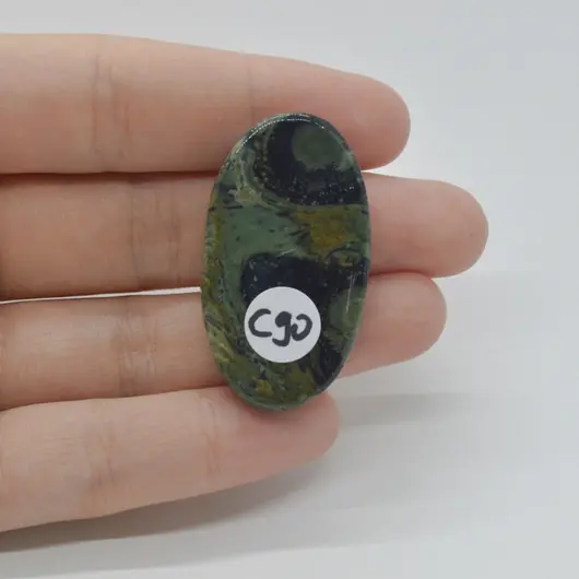 Cabochon Jasp Kambaba 40x23x6mm C90, imagine 2