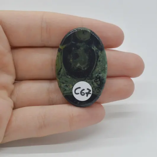 Cabochon Jasp Kambaba 41x27x5mm C67, imagine 2