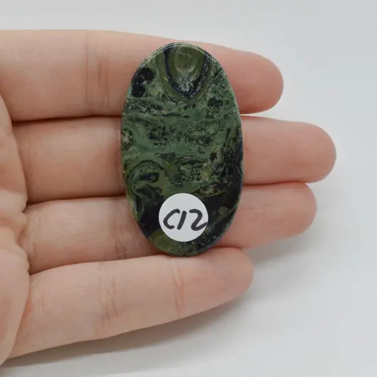 Cabochon Jasp Kambaba 44x25x6mm C12, imagine 2